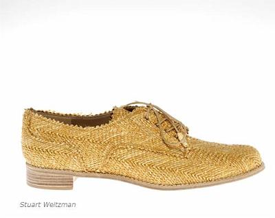 Schnuerschuhe_geflochten_Gelb_Stuart Weitzmann